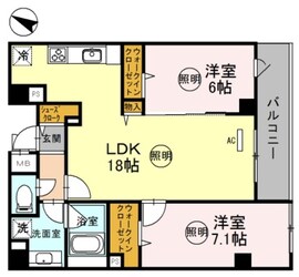 神戸海岸通　萬利Residenceの物件間取画像